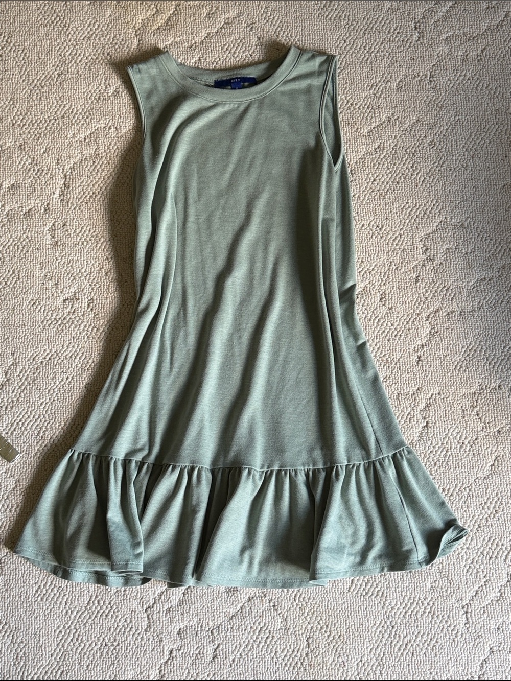Apt. 9 Girls Sleeveless Ruffle-Hem Dress in Sage Green